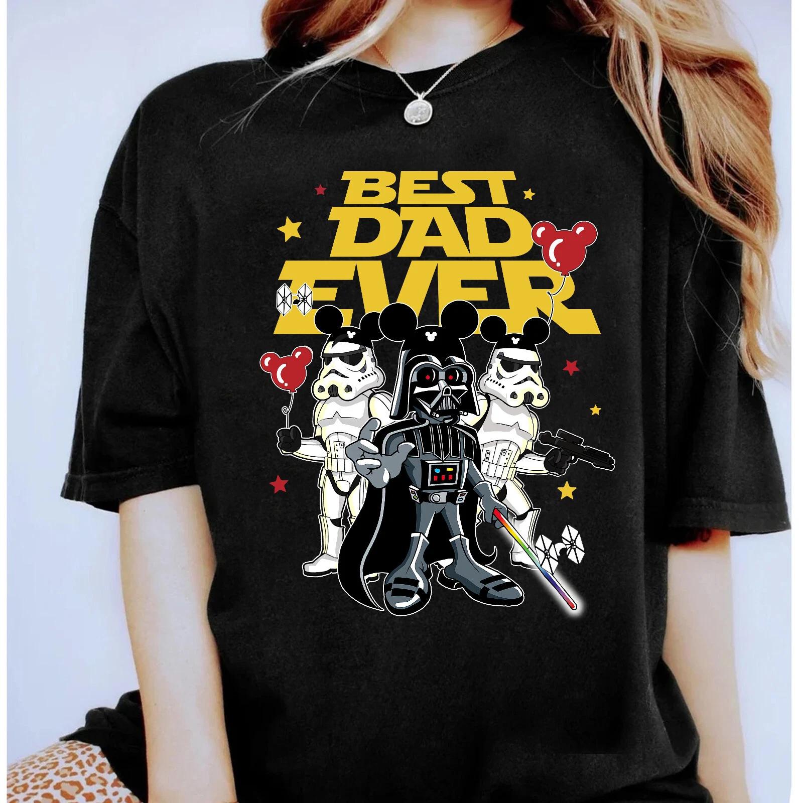 Star Wars Darth Vader Stormtrooper Best Dad Ever Unisex Shirt 4XL