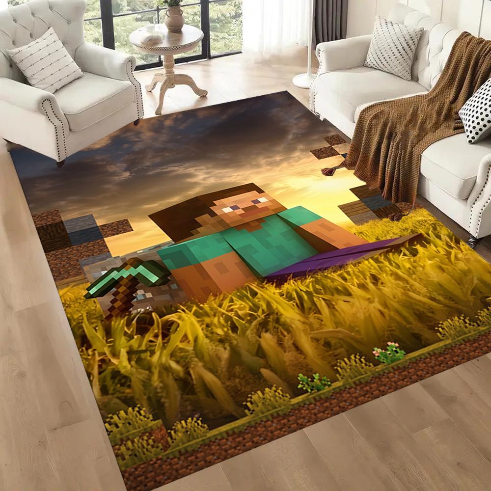 Minecraft 41 Floor Mat Design for Living Rooms Game Room Playrooms Decorate room Anti-slip Rug Anime Office Decor Gift for Festivals