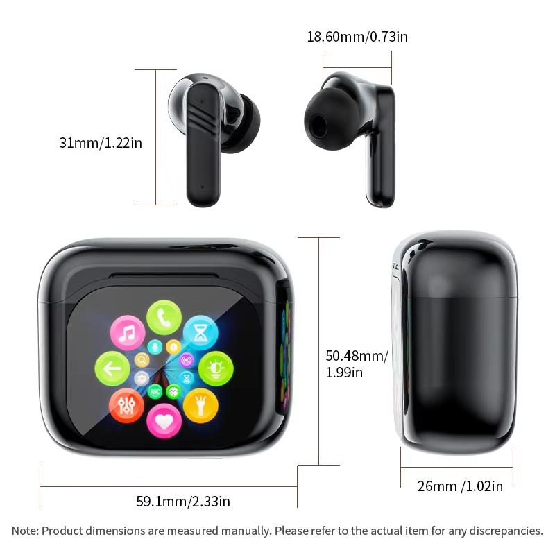 AI Translator Bluetooth 134 Languages Noise Cancelling Bluetooth 5.4 Headset Instant Translator Smart Voice Real Time In-ear