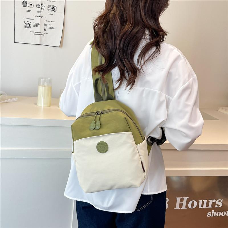 2025 New Multifunctional Small Satchel Versatile Commuter Breast Bag Light Riding Small Backpack Travel Backpack