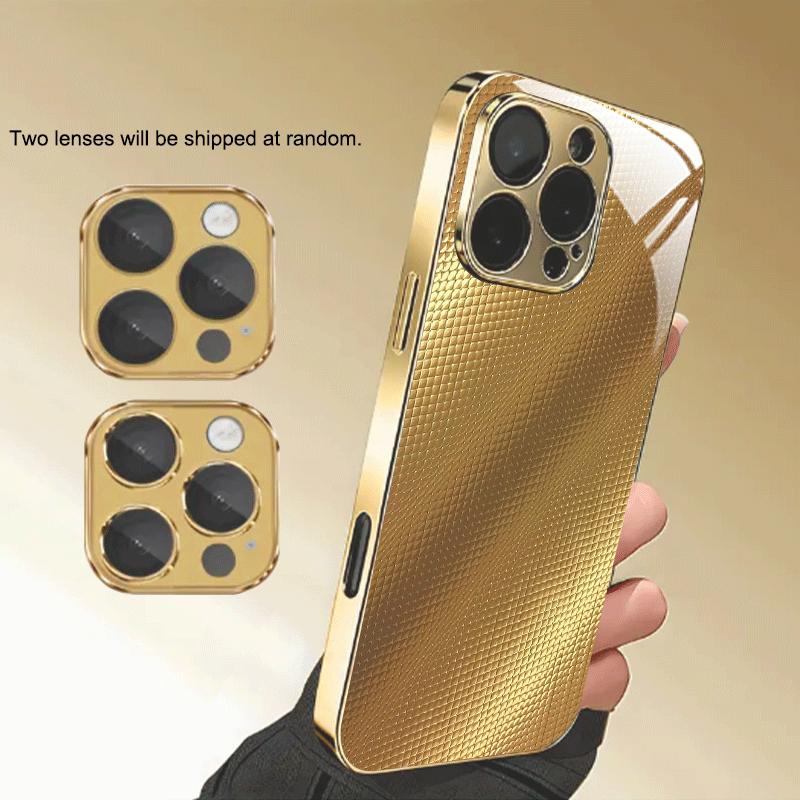 Einfachheit Hochwertige Handyhülle Galvanisiertes Glas TPU Handyhülle für iPhone 17 16 15 14 13 12 11pm Pro Plus Sturzfest