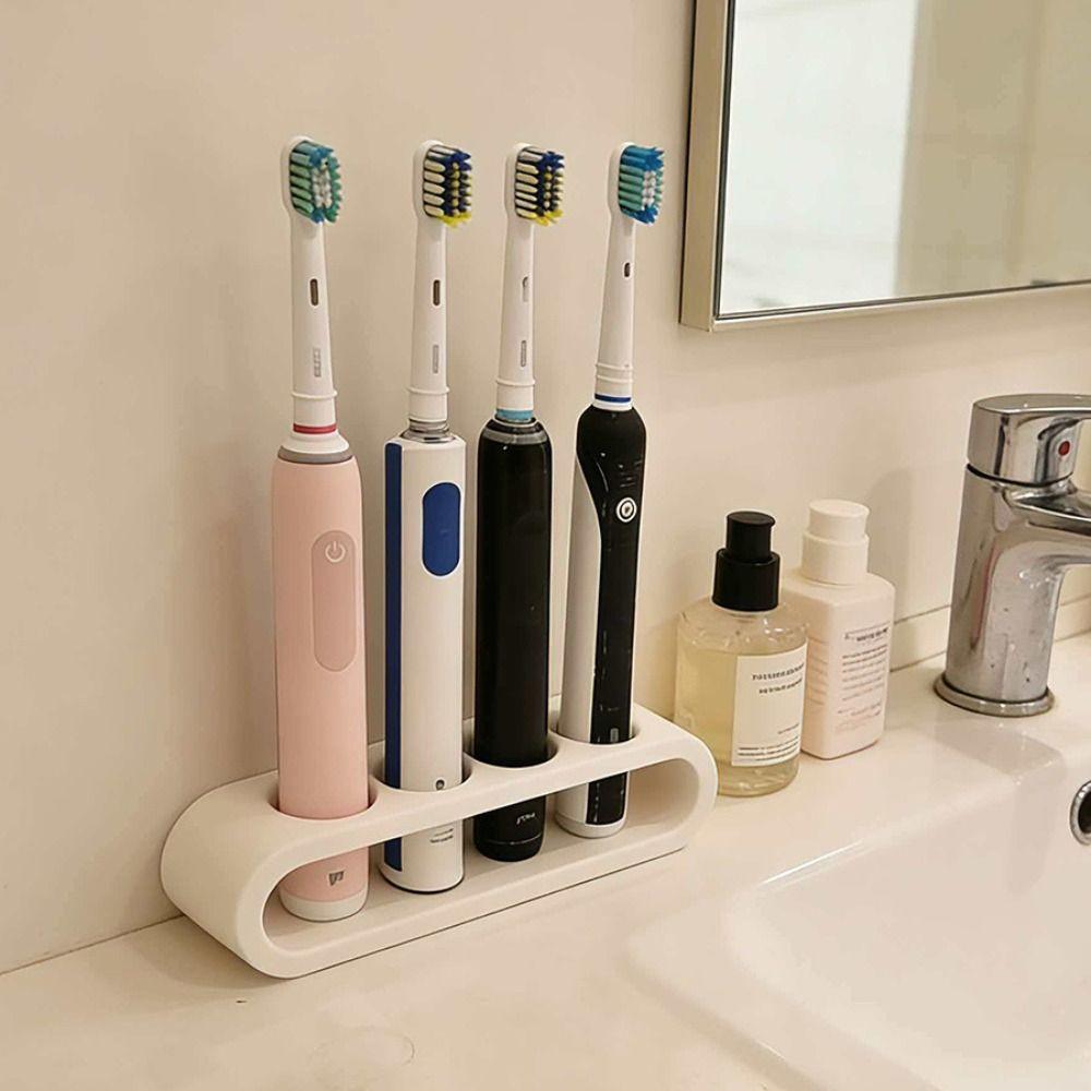 4 Holes Toothbrush Organizer Eco-friendly Bathroom Storage Rack Vanity