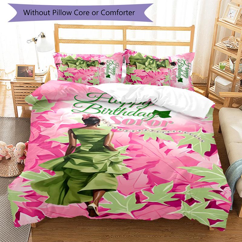 3pcs AKA Logo5 Pattern Bedding Set Duvet Cover Set Includes Duvet Cover &pillowcases, Perfect All Season Bedroom Decoration & Gift