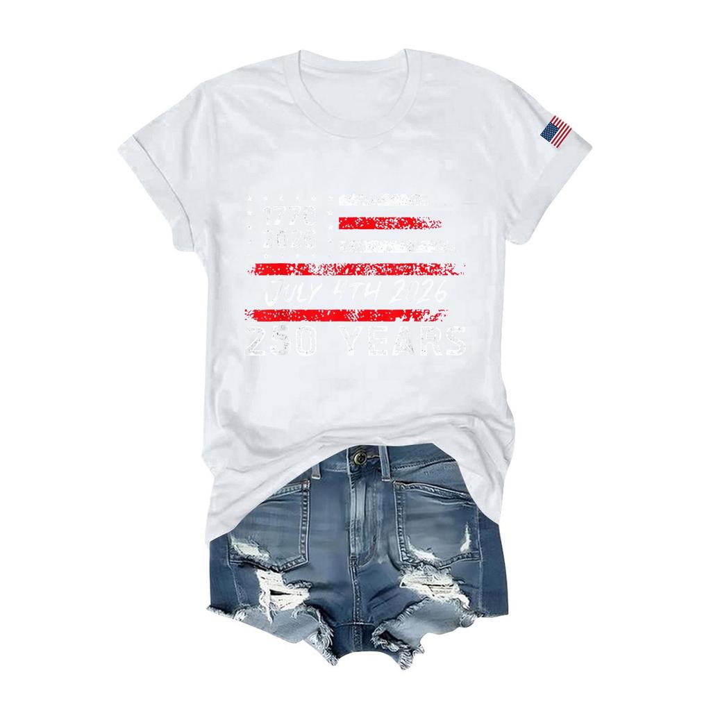 Damen T-Shirts Kurzarmshirts Pullover Sommer Frühling Oberteile Blusen