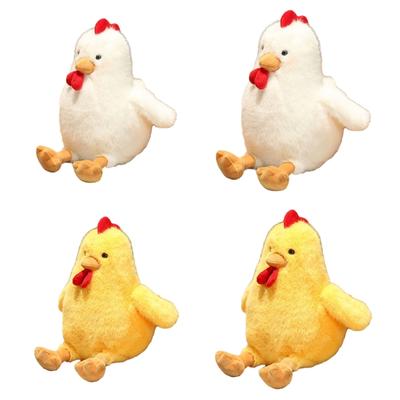 Cartoon Chicken Shape Doll Cute Chicken Shape Stuffed Doll Children Appease Doll Resting Gift Office Home Decors Doll