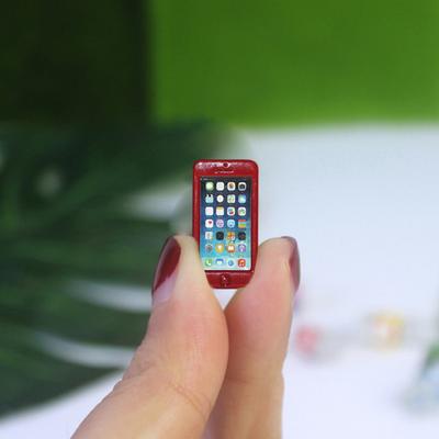 1:12 Puppenhaus-Telefonmodelle, hochsimuliertes Puppenhaus-Digitalprodukt, Mini-Größe, Handy, Miniaturmodell, Puppenhaus-Zubehör