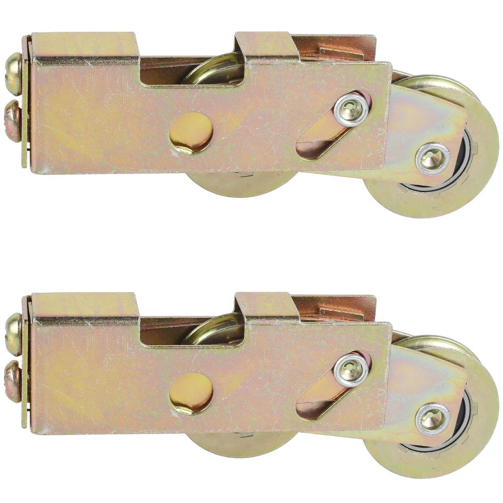 2Pcs Sliding Door Tandem Roller Kit 1-1/4inch Durable Ball Bearing Sliding Glass Patio Door Roller Replacement Bearing 330lbs