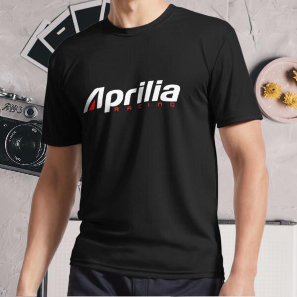 Новая футболка Racing Aprilia Черная футболка Active Logo Футболка Смешная Размер S - 5XL M