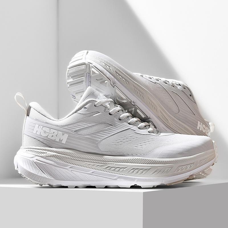 

Кроссовки для бега Спортивная модная обувь Летняя мягкая подошва Легкая дышащая скакалка Широкая колодка Марафонский бег Толстая подошва амортизирующая мужская обувь 45