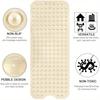 non-slip bathtub mat shower mat  with drain holes and suction cups machine washable household bathroom shower carpet bathroom