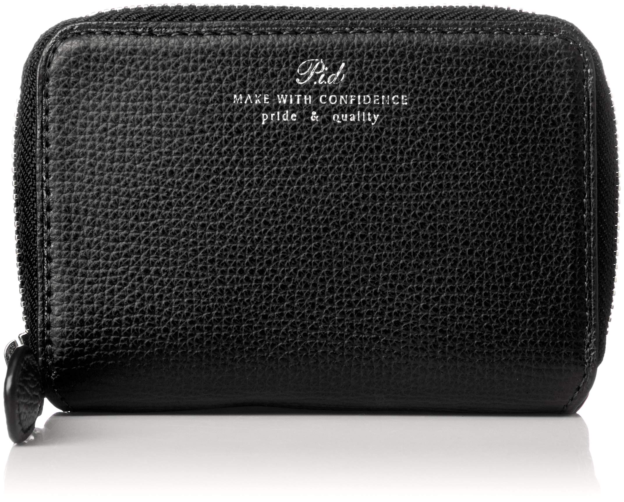

P.I.D. Italian Leather Coin Case PAW1002, Genuine Italian Leather, Lightweight, Black