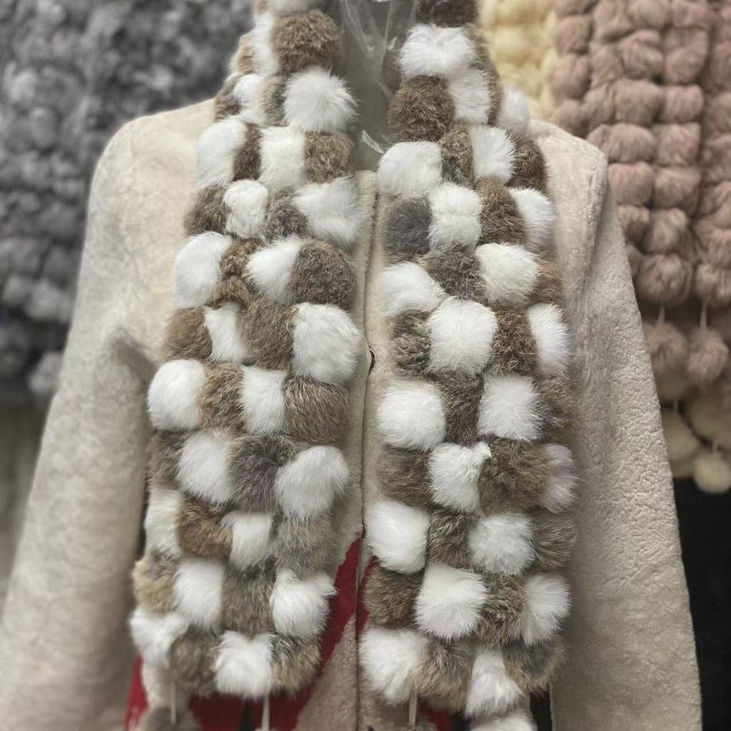 Fall and Winterfashion Scarf Stuffed 1m Heattech Imitation Fur Scarffashionthickened Scarf