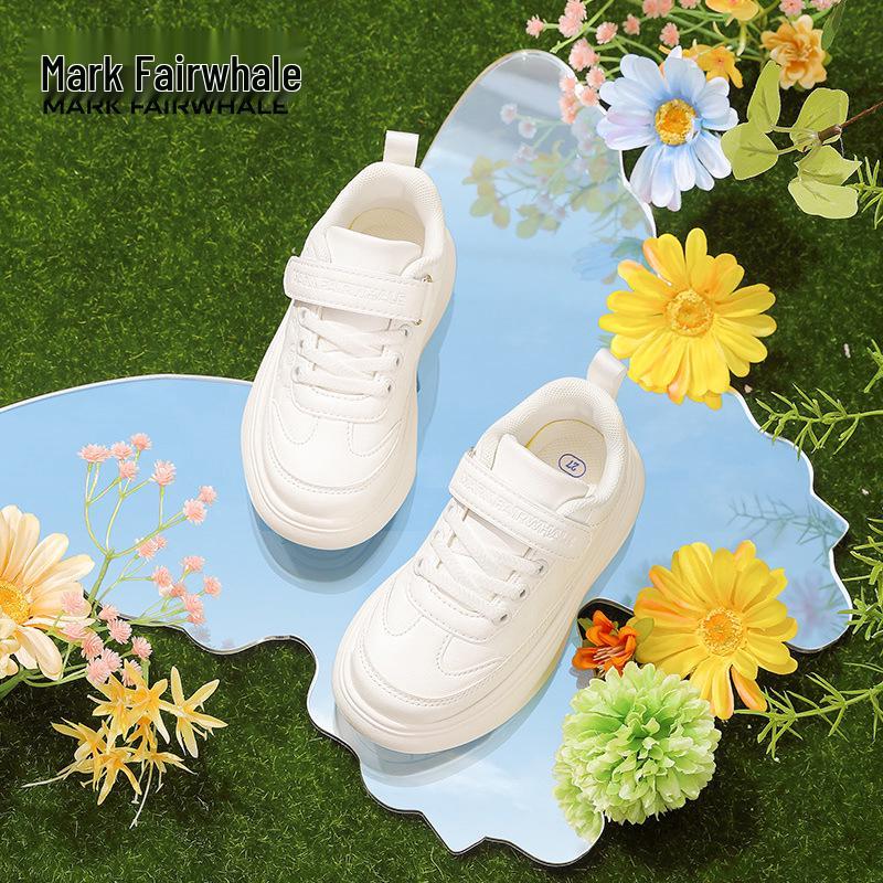 Mark Fairwhale Kids' 2025 Leather Running Shoes: Wear-Resistant, Non-Slip, Versatile Design for Spring/Autumn