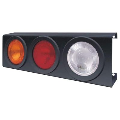 3 Face Rear Light Assembly Tail Lights with Metal Body and 12v Bulbs Suitable for Trucks Trailers Cars Buses Off Road Vehicles