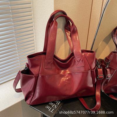 Handbag Bag Women's 2025 New Large-capacity Retro Shoulder Bag Versatile Trend Crossbody Commuter Bag