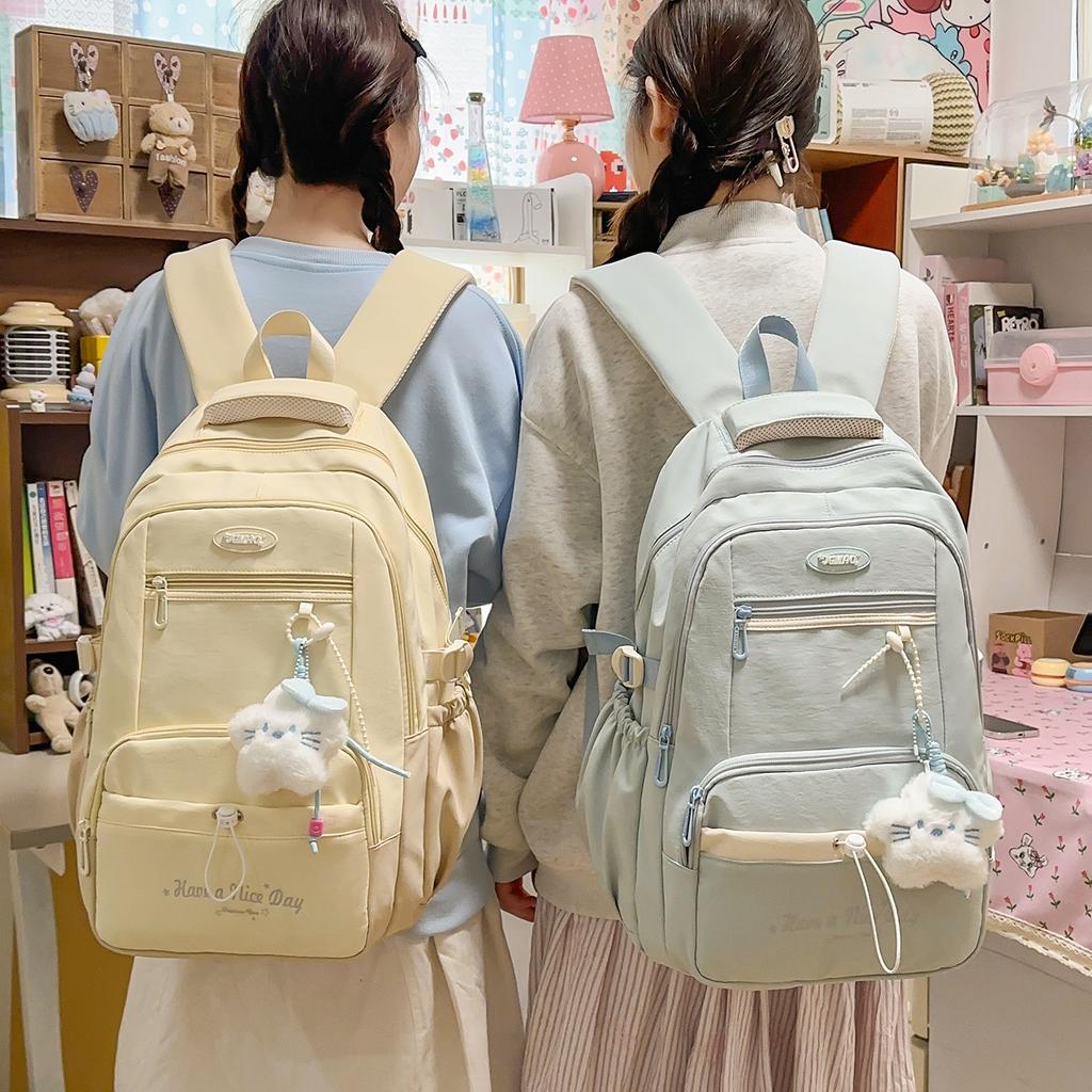 Schoolbag College Style High Value Japanese School Bag Female Junior High School Student Backpack Large Capacity Lightweight Large Capacity Backpack