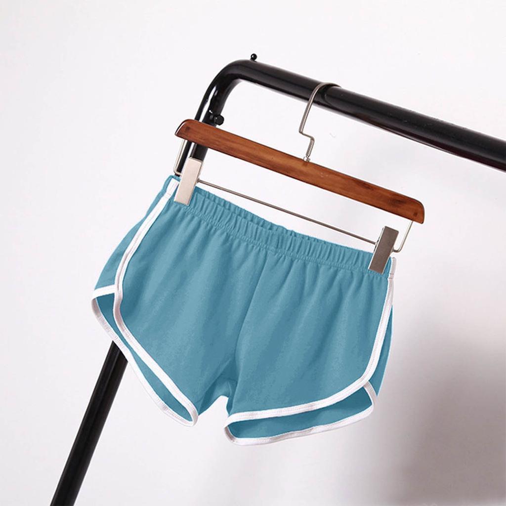 Women Solid Color Sport Shorts Casual Yoga Beach Soft and Comfortable Short Pants