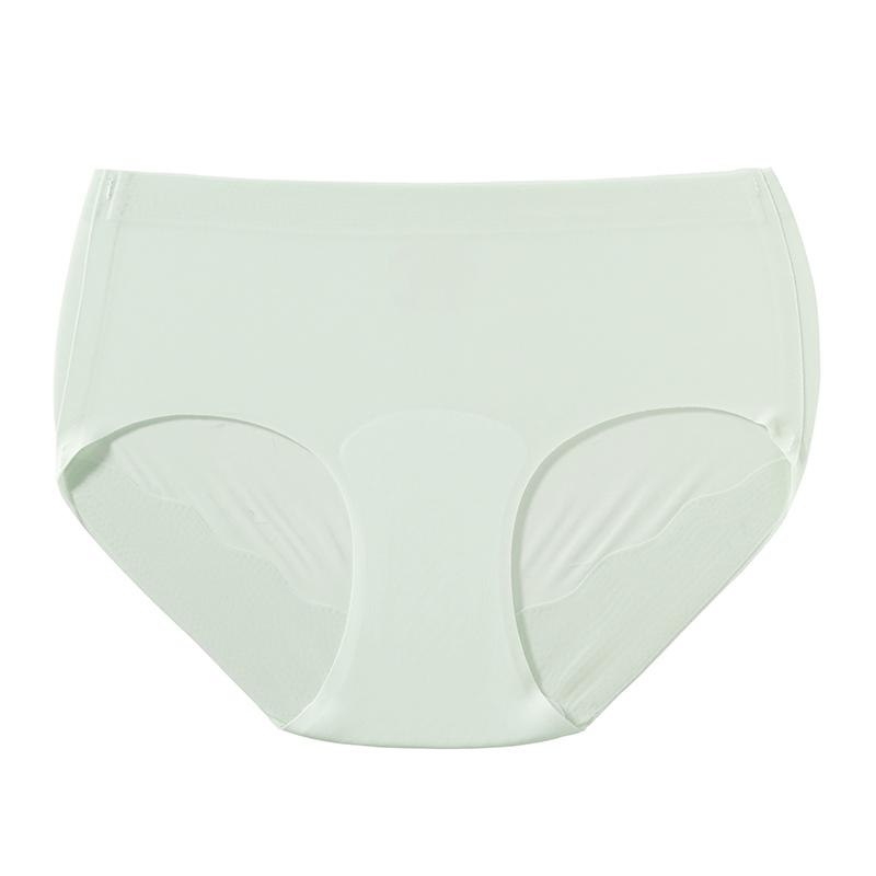 TERMEZY Women's Sexy Mid-Rise Briefs Solid Color Ultra-Light Second-Skin Panties Invisible Seamless Breathable Triangular Underwear