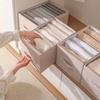 Foldable Fabric Storage Box, Collapsible Clothes Organizer with Dual Handles for Wardrobe, Breathable Bin for Shirts Pants