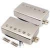 Musiclily Pro Alnico 5 Covered Humbucker Neck and Bridge Nickel for LP Electric Guitars LP-CMHA Pickups, Set, 7.5K/16K
