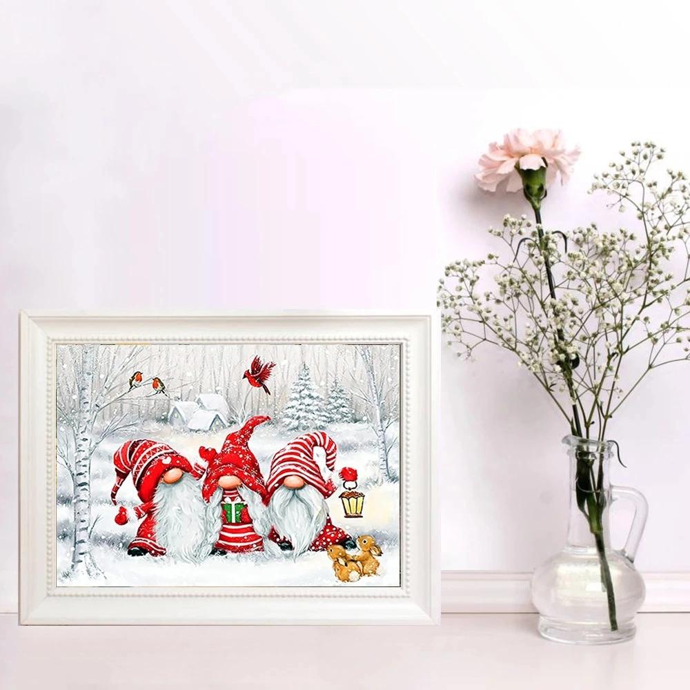 5d Diamond Painting Santa Claus Full Drill  Diamond Embroidery Cartoon Cross Stitch Diamond Mosaic Christmas Gift