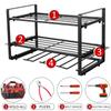 Elektrowerkzeug-Organizer-Rack, Wandhalterung, Halter für elektrische Bohrmaschinen, Aufbewahrungs-Organizer für Hochleistungswerkzeuge und Schraubendreher für Werkstatt/Garage