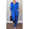 IHUASU Women's Fashion Casual Long Sleeve V Neck Pants Suits