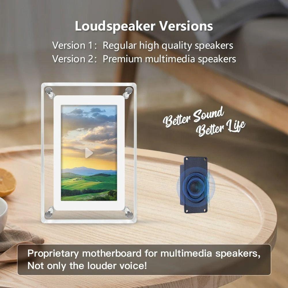 IPS Display Video Picture Frame 7inch Digital Album Gift Slideshow Frame  Home Decor