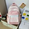 Schoolbag New Large Capacity Striped Junior High School Student School Bag Gaoyan Lightweight Casual Girls Backpack Outdoor Travel Backpack