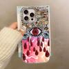 Retro Purple Face Sun Stars Phone Case for iphone 16 15 14 7 8 Plus 13 11 12 Pro Max X XS XR SE 2022 16e Back Women Girls Cover