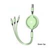 For MINI Multifunctional 3 in 1 Retractable Data Cable Fast Charging Data Wire Cooper One S JCW Countryman R56 R50 R53 R55 F56 ulqch44
