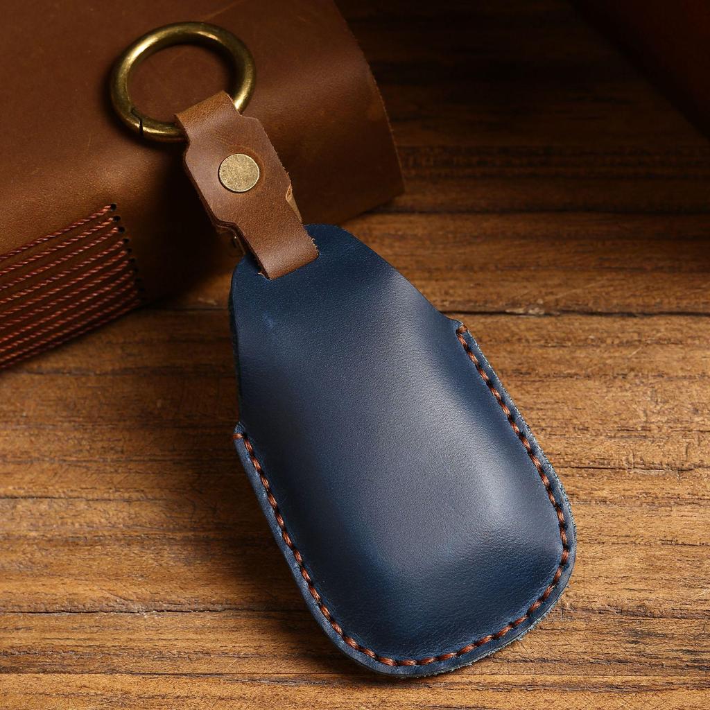 Genuine Leather Subaru Key Case for Forester, XV, Outback, Legacy, and BRZ