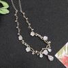 Girls Crown Necklace Ear Clips Earrings Set for Cosplay and Special Occasions Golden Zinc Alloy Photo Prop 1 Set