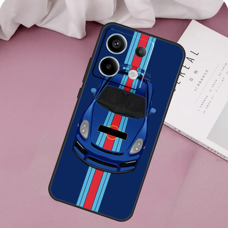 Racing Stripes racer Car Case For Xiaomi Redmi Note 12 11 9 10 13 Pro Plus 12S 11S 10S 9S Redmi 13C 9C 10C 12C Cover