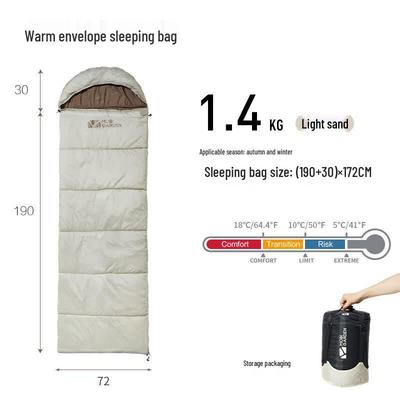 MOBIGARDEN Adult Autumn/Winter Camping Sleeping Bag