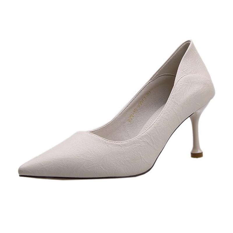 High Heeled Shoes for Women 2024 New Spring and Summer Versatile Pointed Temperament Work Shoes