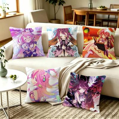 NGNL Jibril  No Game No Life  Pillow Covers Home Sofa Cushion Covers and Aecorative Custom