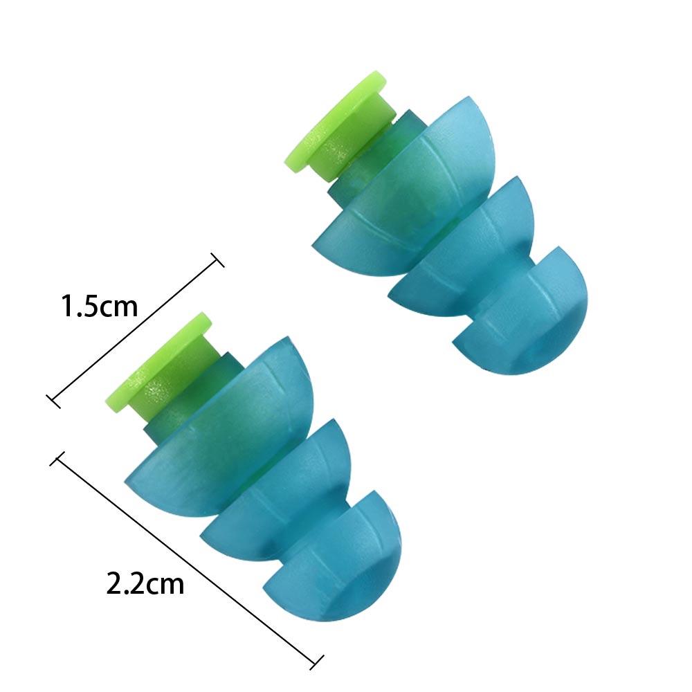 Motorcycles Soundproof Reusable Hearing Protection Noise Cancelling Silicone Ear Plugs