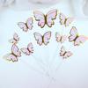 10PCS Butterfly Cake Decoration Creative Cupcakes Toppers Paper Baking Supplies for Birthday Party Wedding Anniversary