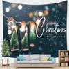 Merry Christmas English Decoration Christmas Hanging Cloth Tapestry Wall Hanging