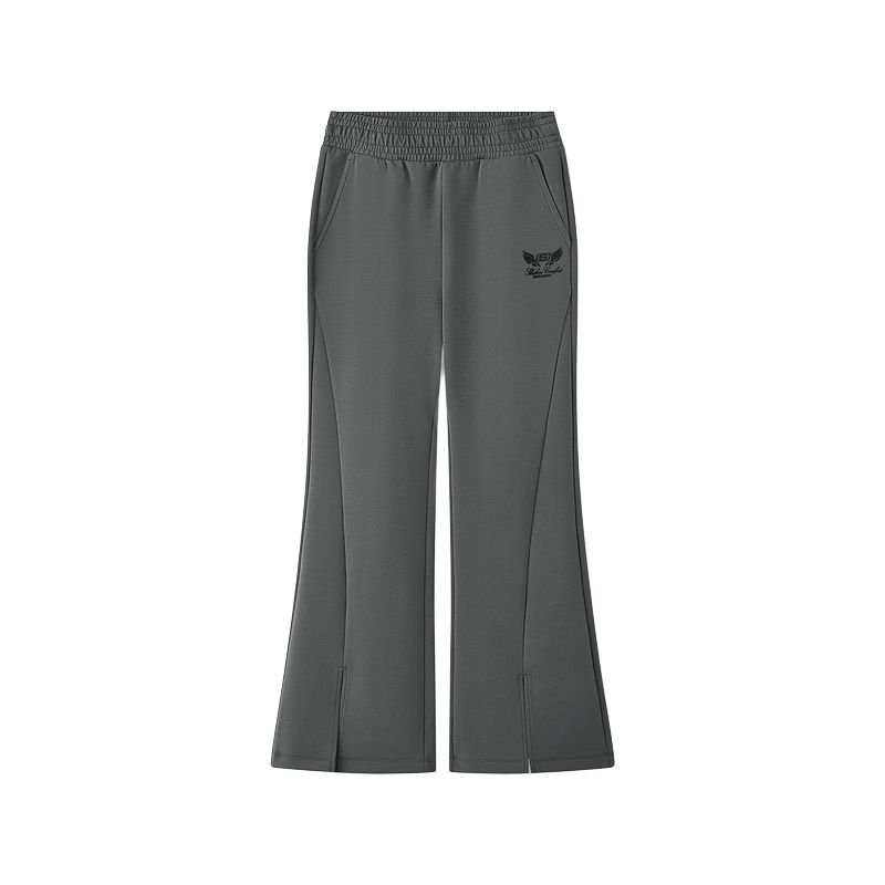 Skechers FW25 Casual Flared Skin-Friendly Knitted Sports Pants Women bottoms L126W008-04YJ S