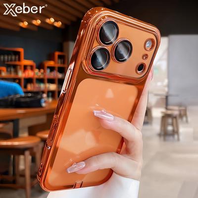 Luxury Plating Soft Transparent Phone Case For iPhone 17 Pro Max 16 15 14 Plus 13 12 Camera Protection Shockproof Clear Cover