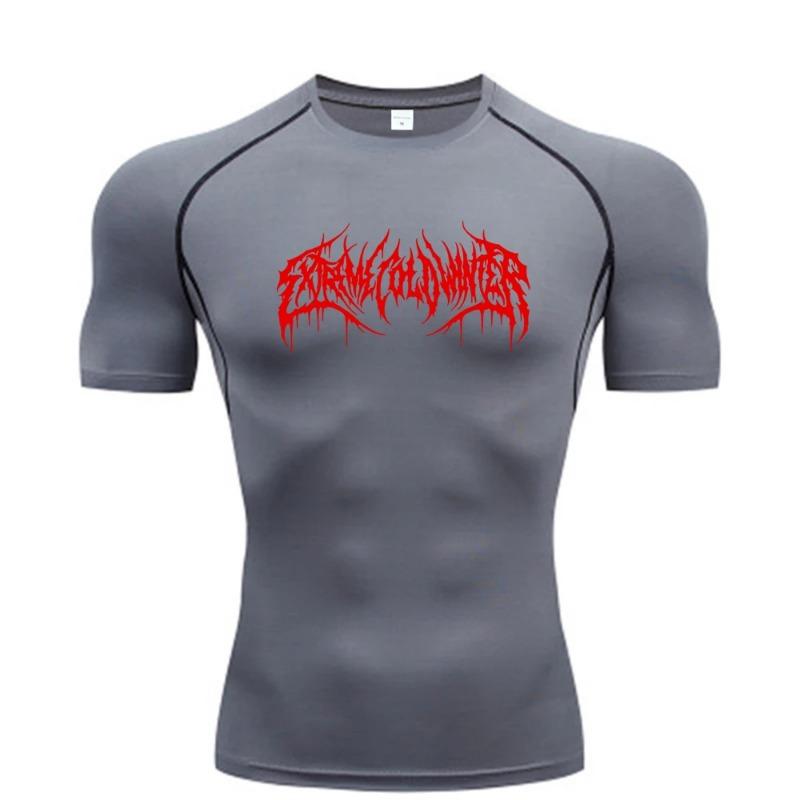 

Clothing Fitness Summer Compression Sweatshirt Short Sleeve Men s Running Quick-Dry Top Gym Workout Bodybuilding T-Shirt S