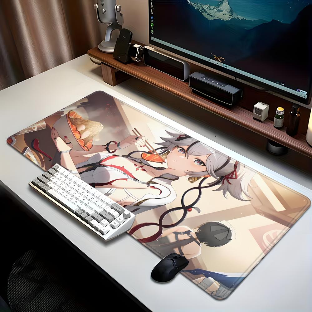 Wuthering Waves Chun Mouse Pad - XXL HD Game Character Print, Stitched Anti-Fray Edges, Non-Slip for Anime Game Enthusiasts