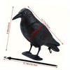 2 szt. Realistyczne łapacze ptaków 3D w kształcie czarnego kruka - Idealne na dekoracje ogrodowe i podwórkowe na Halloween, realistyczny odstraszacz ptaków na zewnątrz do domu i ogrodu