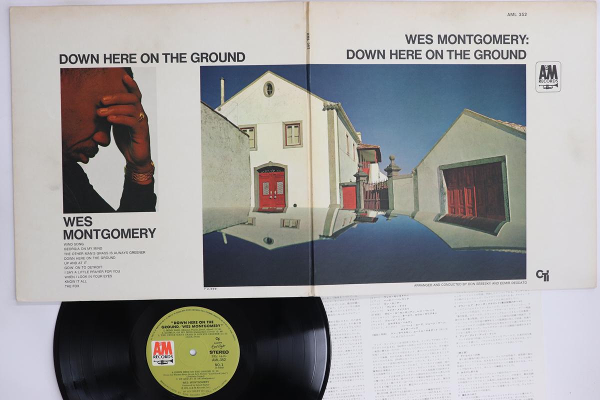 

LP Record WES MONTGOMERY Down Here On The Ground AML352 AM 1968 Japan Jazz Used