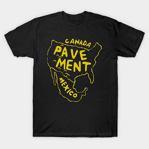 

Men Black Print T-shirt Pavement Band No-Cut Transfer Paper Print Cotton Tshirt 4XL чорний
