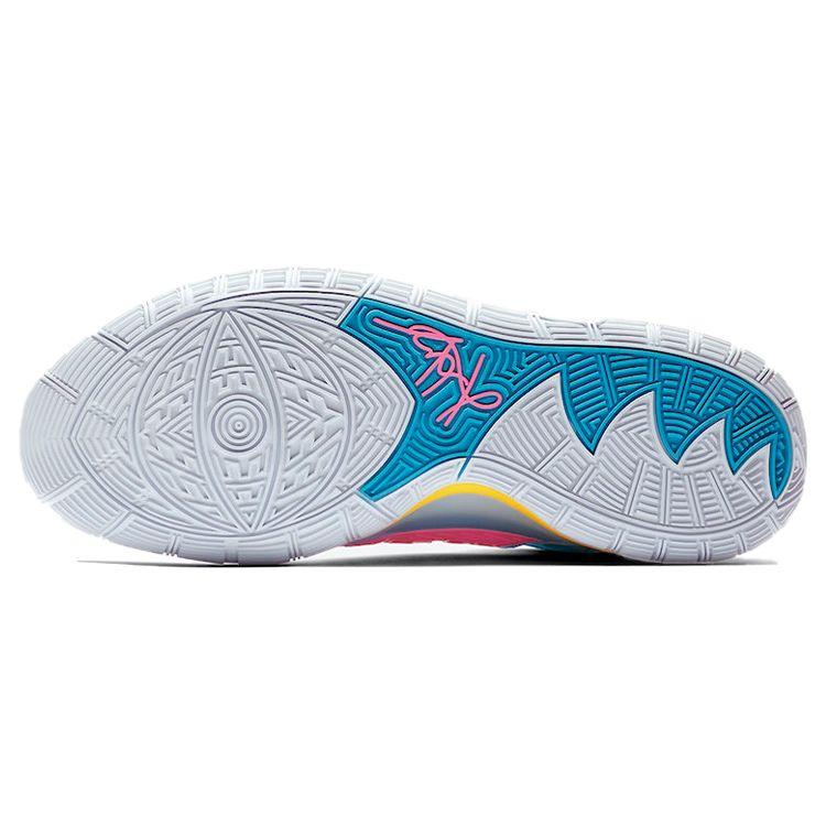 Nike Kyrie 6 Neon Graffiti Unisex Spor Ayakkabı Beyaz Opti-Sarı
