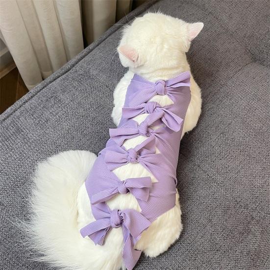 Yousheng Cat Neutering Suit Adjustable Breathable Dogs Recovery Clothes Striped Pet Surgery Recovery Suit Pet