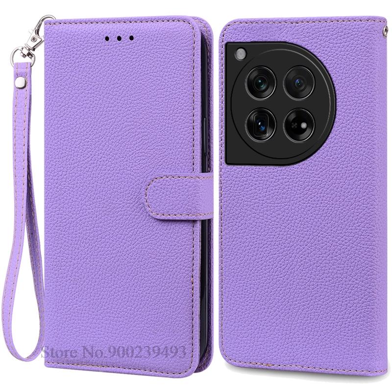 

12/12R Case For Oneplus 12 Case Flip Leather Wallet Cover For Oneplus 12R Case Book Cover For One Plus 12 R 12R Phone Fundas For Oneplus 12R